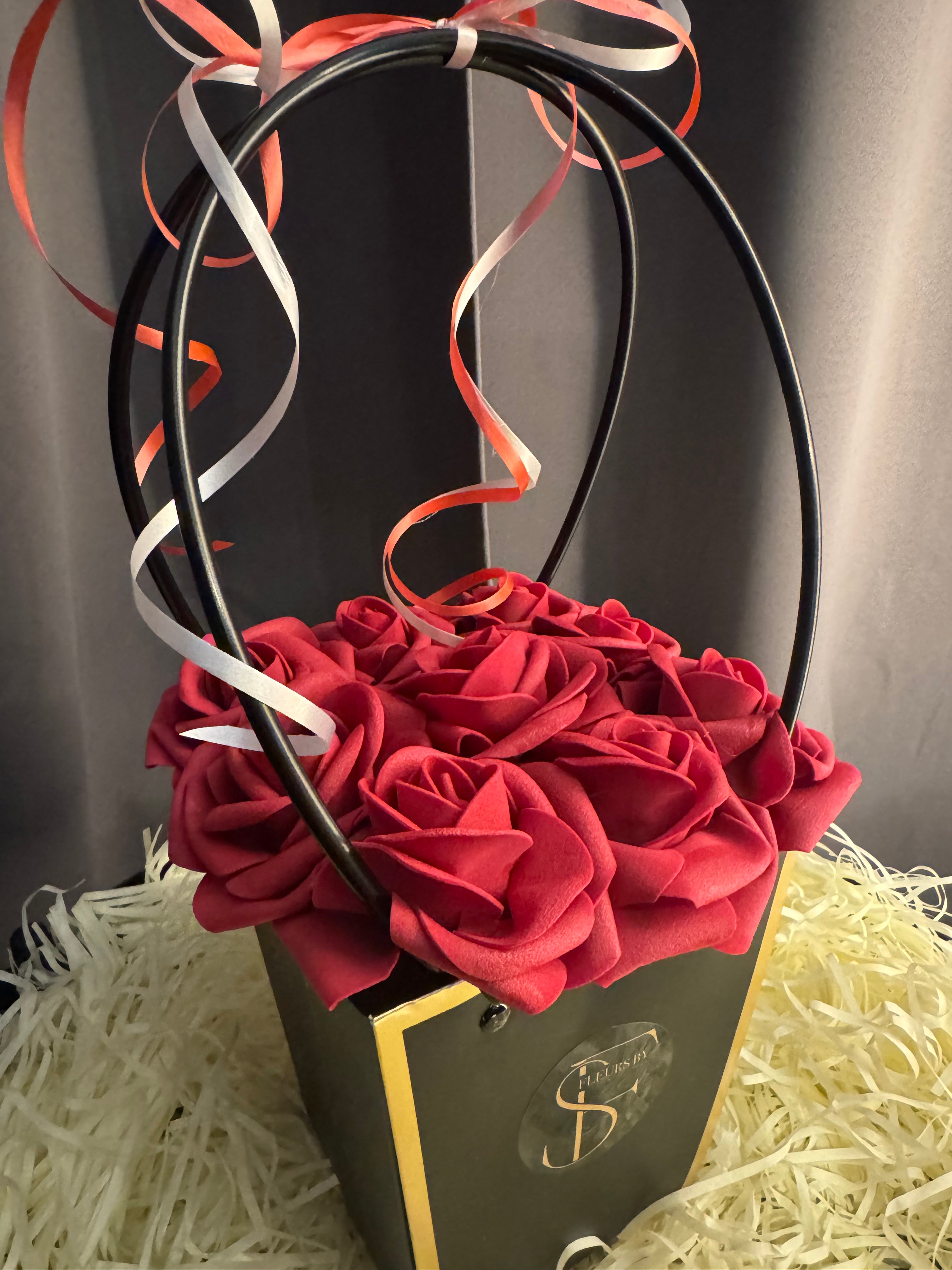 Rosen Box Schwarz/Rot (M)