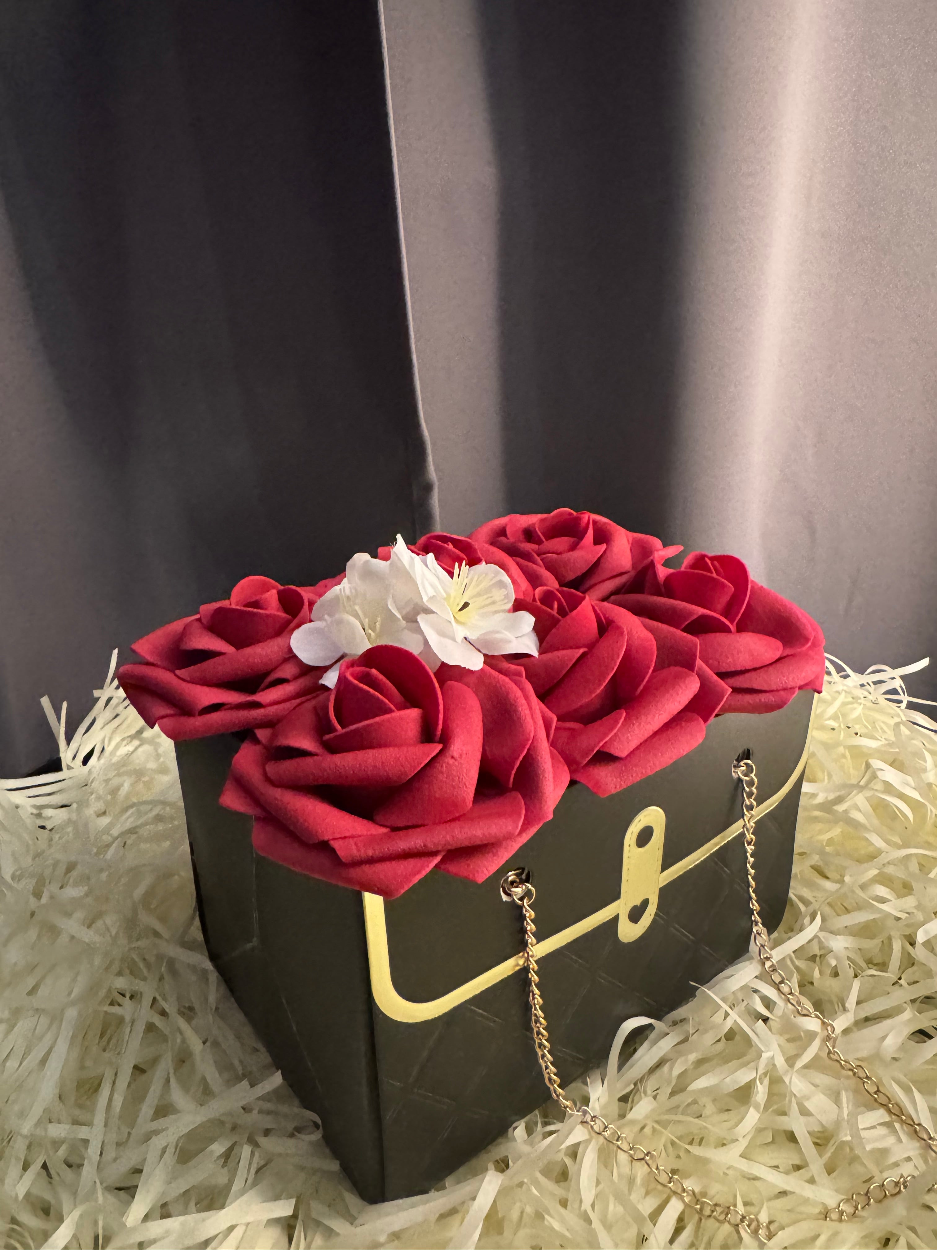 Rosen Box Rot/Schwarz