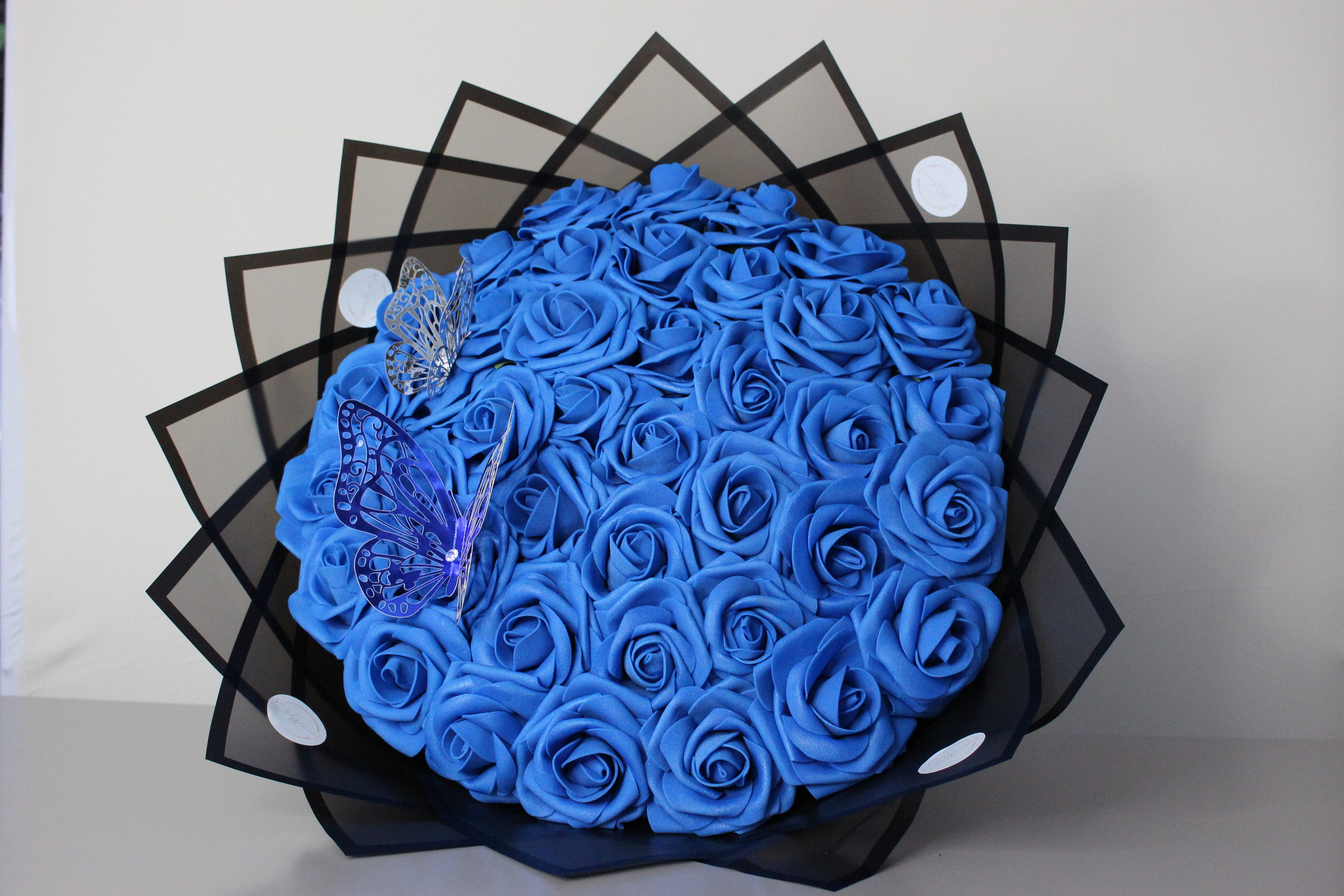 Rosen Bouquet Blau